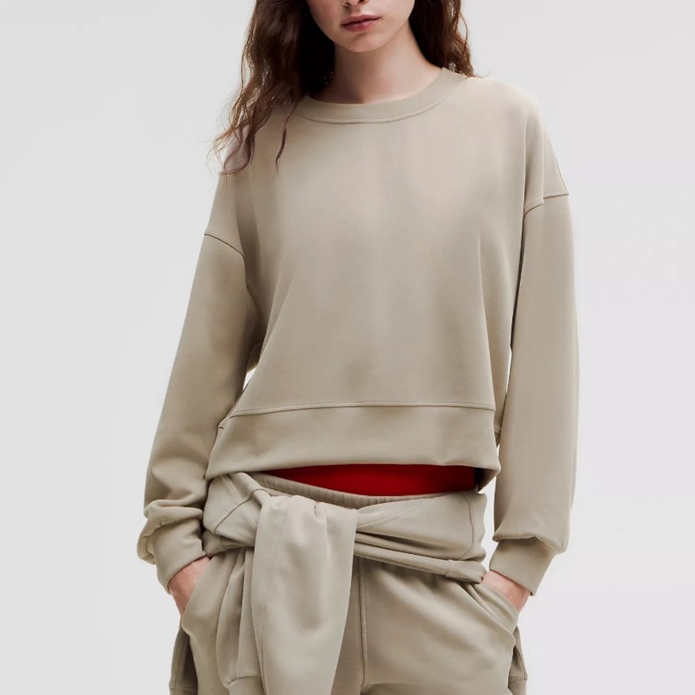 Lululemon Softstreme Perfectly Oversized Cropped Crew